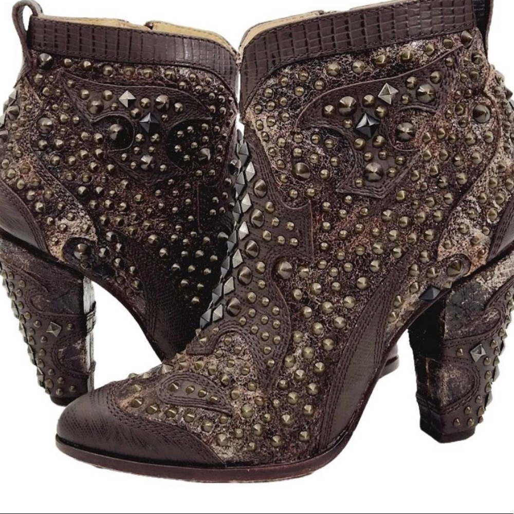 Frye Remy Deco Studded ankle Bootie